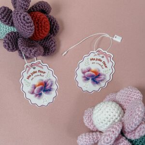Etiquette "mon joli hochet fleur"
